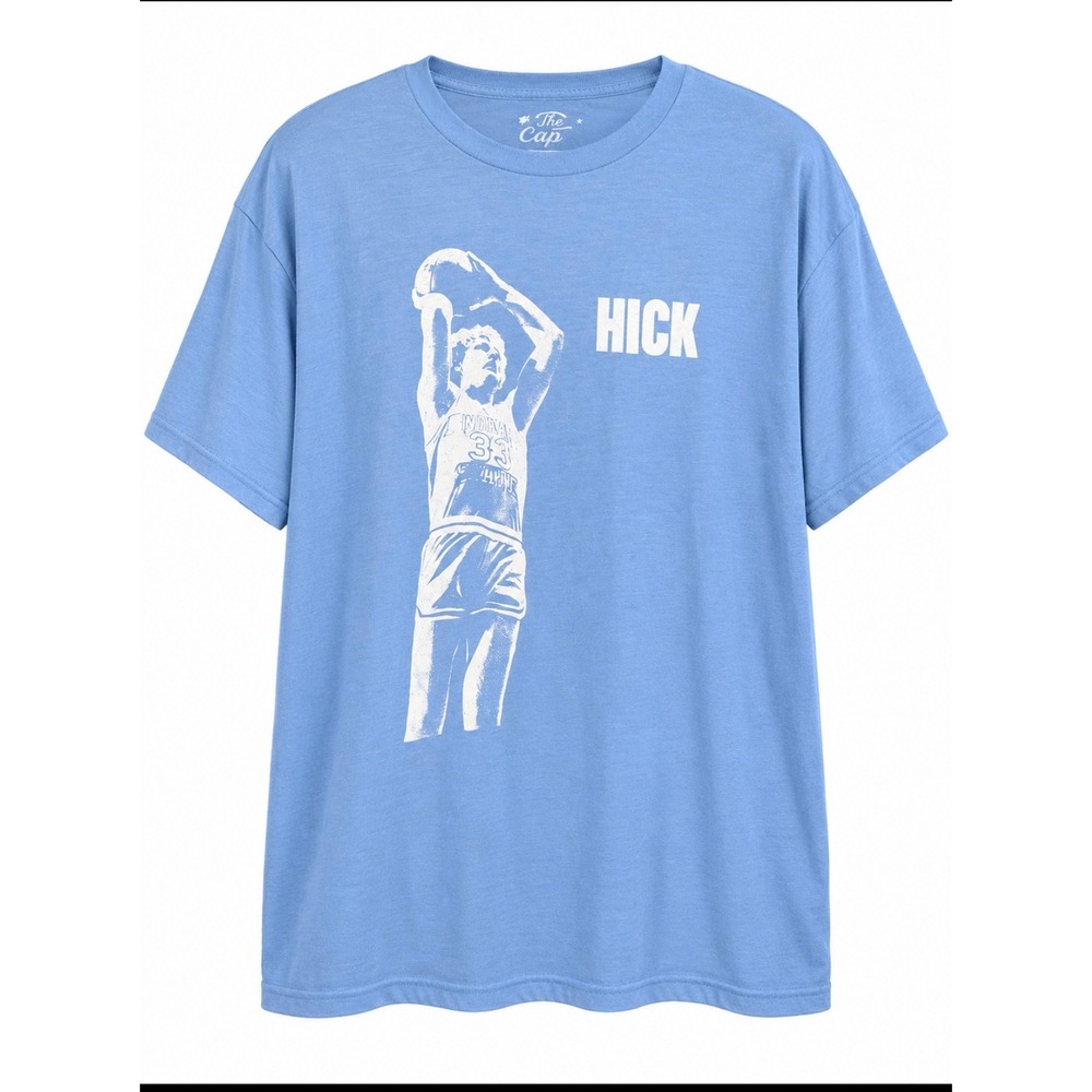 The Fiftees Larry Bird Hick Graphic T-Shirt Mens XL Blue Sports Tee